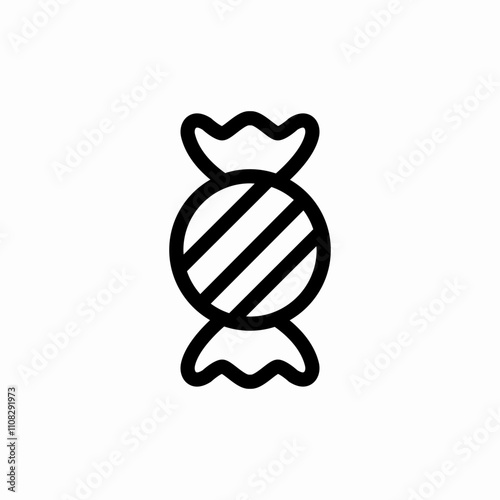 bonbon candy icon sign vector