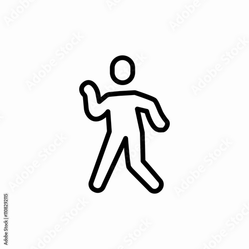 dance moves icon sign vector