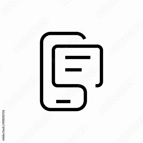 phone message chat icon sign vector