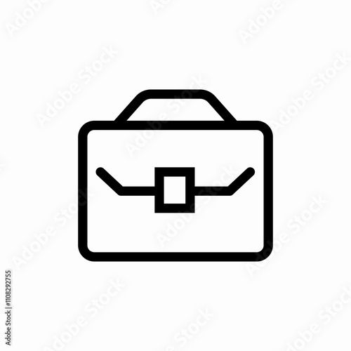 portfolio suitcase icon sign vector