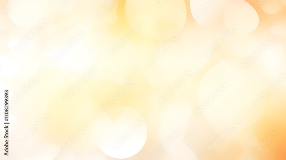 Fototapeta premium Abstract Background Soft Yellow White Bokeh Lights