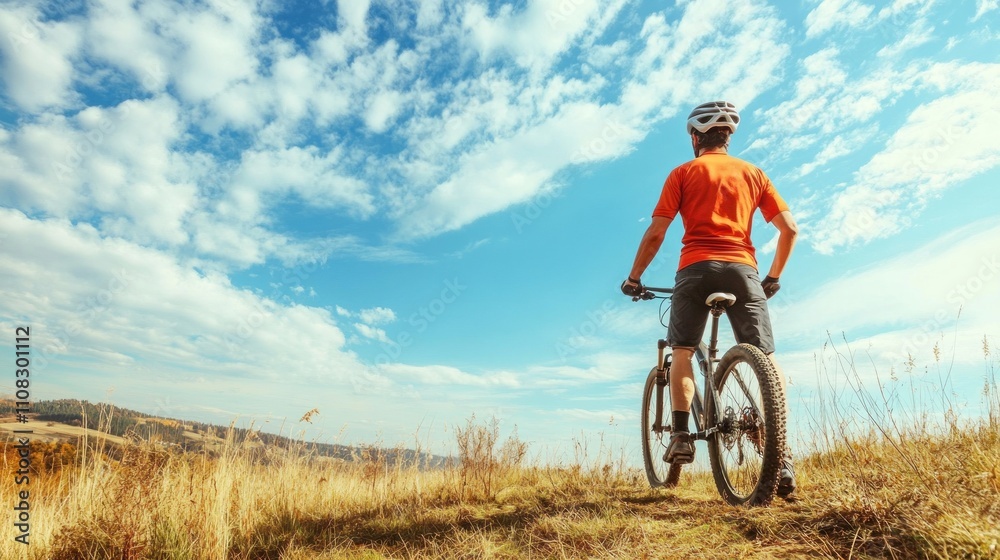 Obraz premium Exciting Mountain Biking Adventure