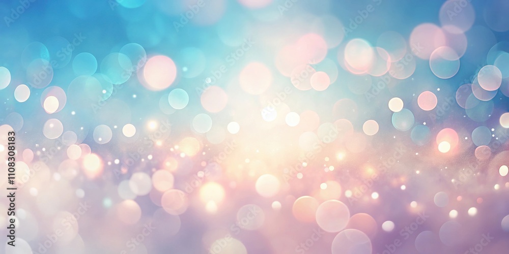 Fototapeta premium Abstract Background with Shimmering Pastel Lights and Soft Focus