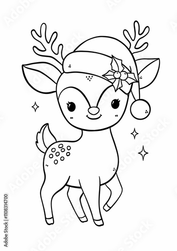 christmas drawing , christmas coloring page , cute coloring page , cute drawing , christmas drawing , kids coloring page 