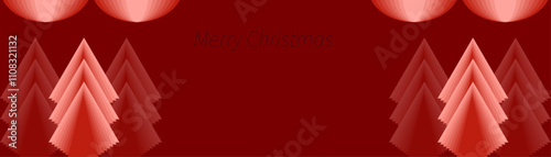 Red Christmas background 