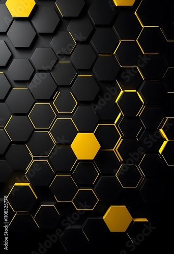 abstract background with hexagons