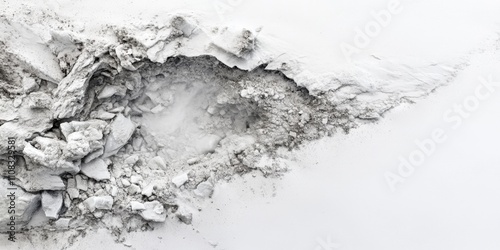 Crumbling Glacier Aerial View - Abstract Textured Background