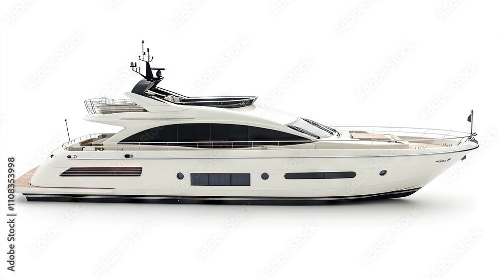 Elegant Luxury Yacht with Sleek Design and Modern Features Elegant Luxury Yacht with Sleek Design and Modern Features
