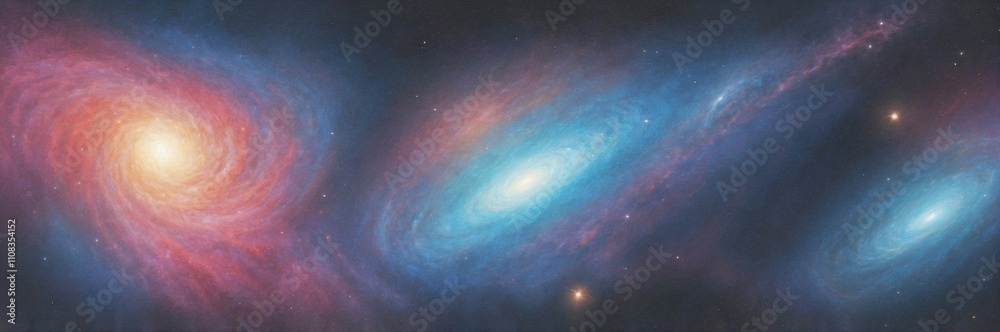 Obraz premium sketch drawing galaxy wallpapers