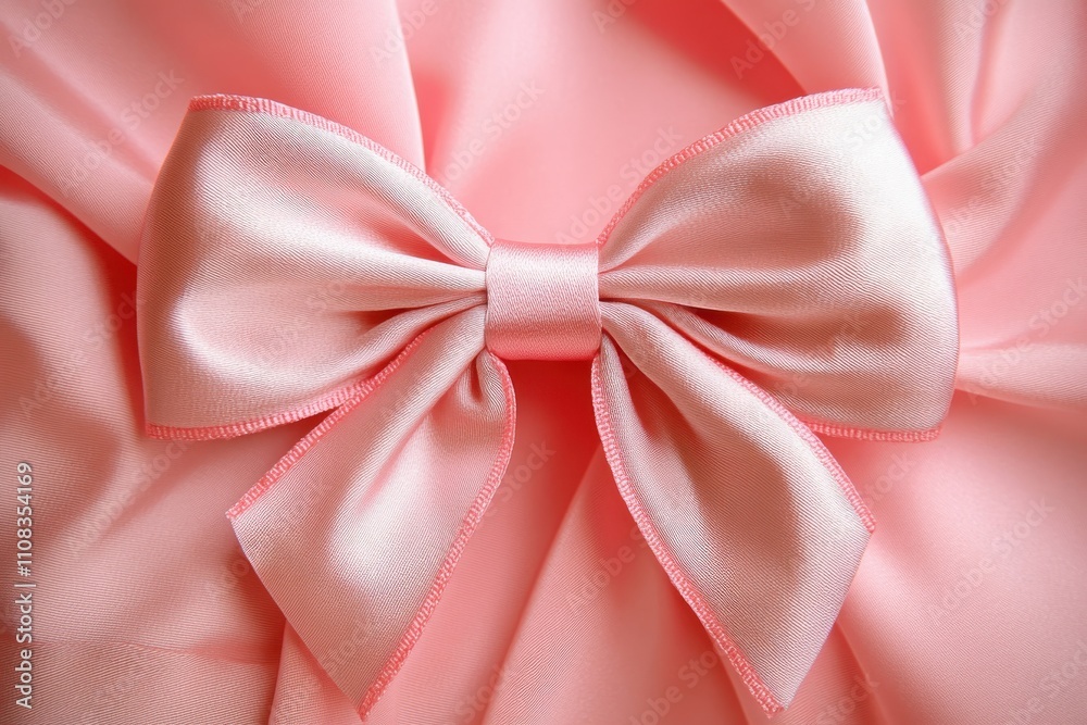 A fuchsia ribbon on a pink background, symbolizing the initiative for breast cancer awareness and support A fuchsia ribbon on a pink background, symbolizing the initiative for breast cancer awareness and support