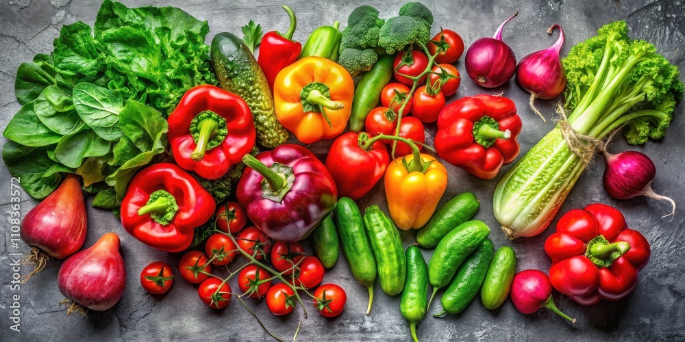 A vibrant mix of fresh vegetables showcasing a medley of colors, textures, and shapes, an ode to the bounty of nature's garden. A vibrant mix of fresh vegetables showcasing a medley of colors, textures, and shapes, an ode to the bounty of nature's garden.