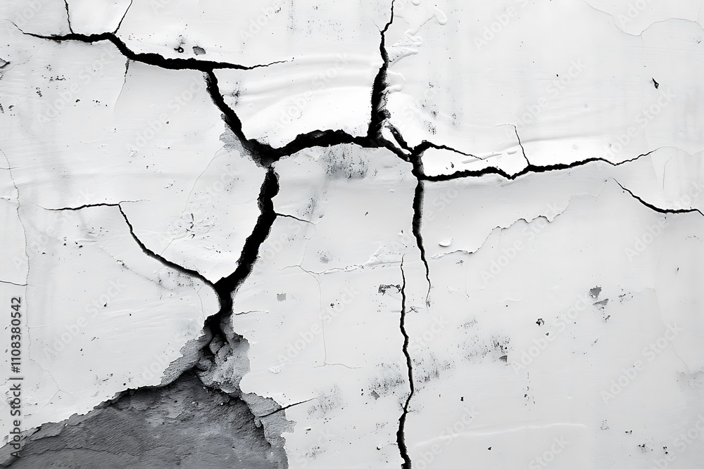 Fototapeta premium Grunge concrete wall with cracks and scratches