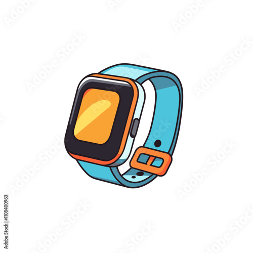 Stylish smartwatch with bright design suitable for fitness and daily use