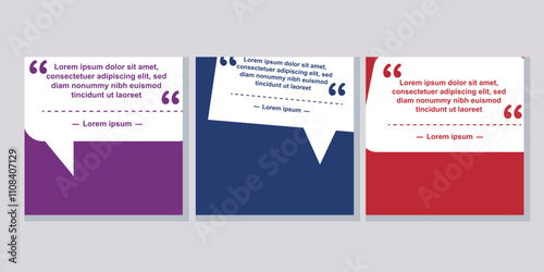Square testimonial and quotes feed template for customer reviews and carousel posts