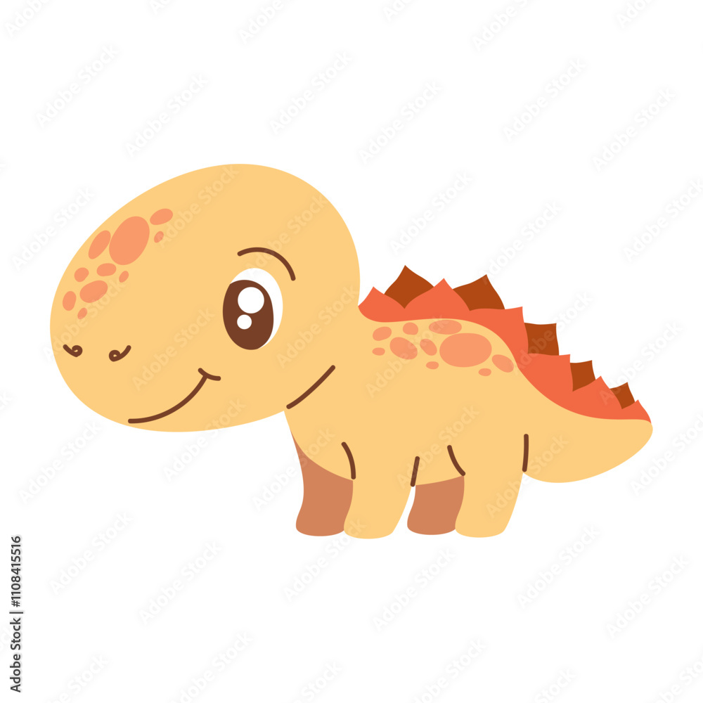 Fototapeta premium cute dinosaur tender avatar