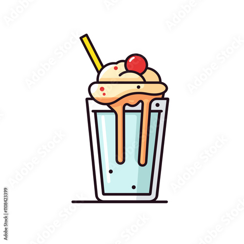 Creamy dessert treat served in a tall glass