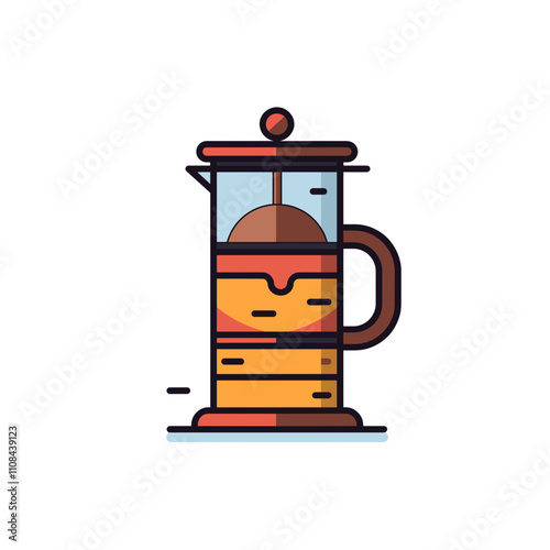 French press brewing coffee with a rich, aromatic experience