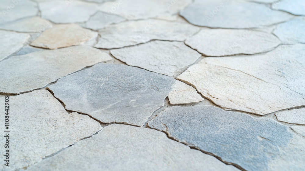 Obraz premium Cracked Stone Floor Concrete Background Black Empty Scene