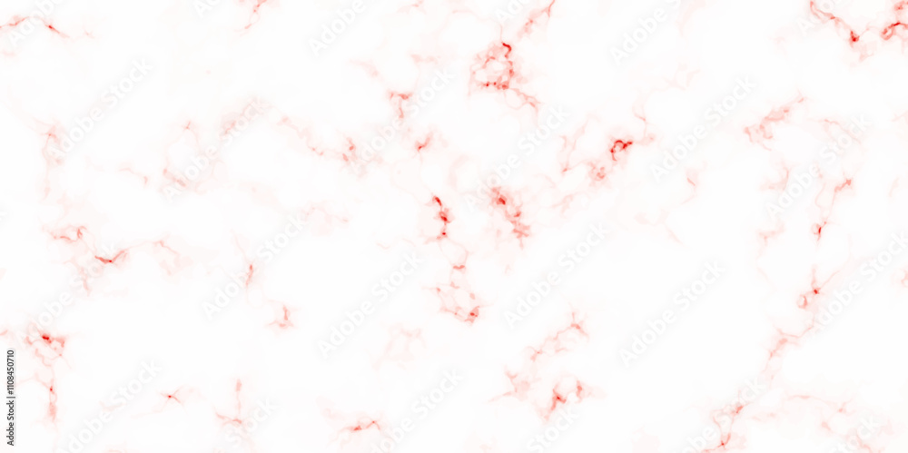 Naklejka premium White marble texture Panoramic background. Natural stone Marble white background wall surface red seamless pattern wallpapers Wall tiles and floor tiles slab surface with high resolution design.
