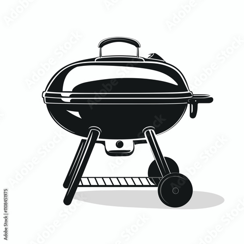 Grill in a minimalist design perfect for outdoor cooking and gatherings
