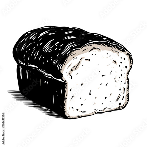 Freshly baked loaf of bread with a crusty exterior and soft interior