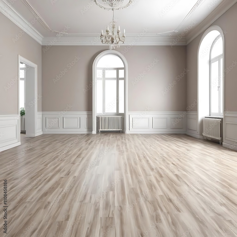 Obraz premium room with floor and window