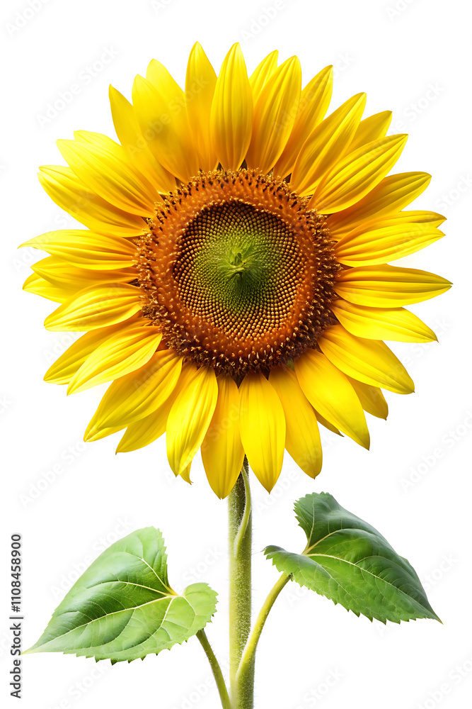 Obraz premium sunflower isolated on white