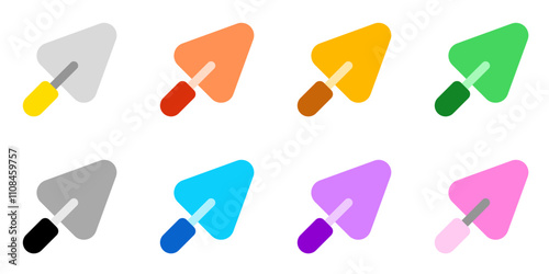 Editable trowel, shovel, cement vector icon. Construction, tools, industry. Part of a big icon set family. Perfect for web and app interfaces, presentations, infographics, etc