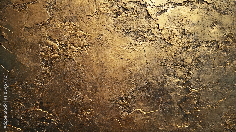 Fototapeta premium Luxurious Golden Textures and Glittering Spheres - Shimmering Metallic Background Collection