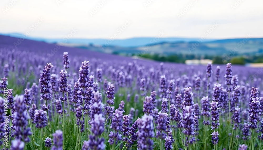 Naklejka premium lavender field 