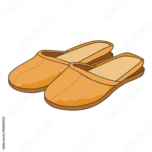 Comfortable slip-on shoes made of soft material for casual wear