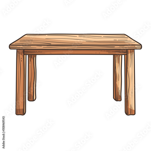 Wooden table designed for home and outdoor use ideal for gatherings and dining