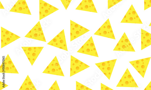 cheese seamless pattern. Seamless vector pattern with cheese slices. seamless vector background of cheese