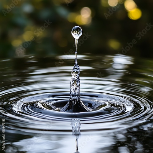 A drop of water falling into a puddle, creating a ripple effect, symbolizes the significant impact of individual actions on fostering positive change.