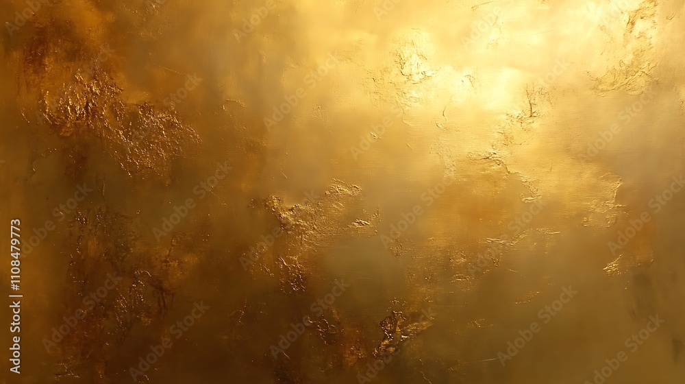 Obraz premium Luxurious Golden Textures and Glittering Spheres - Shimmering Metallic Background Collection