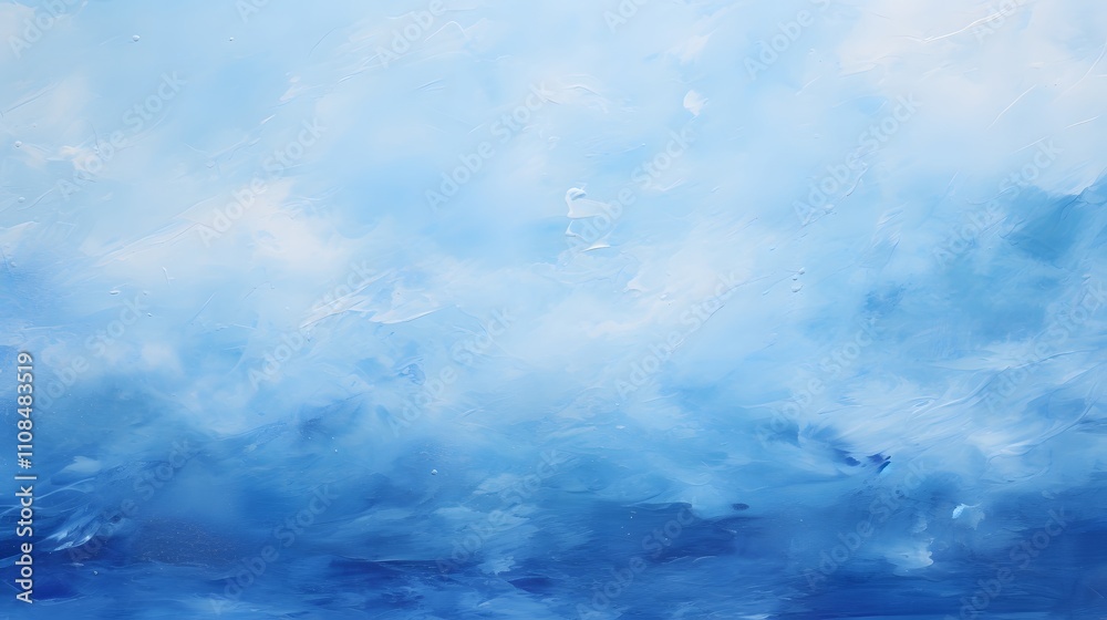 Fototapeta premium A serene abstract representation of a blue sky with soft clouds.