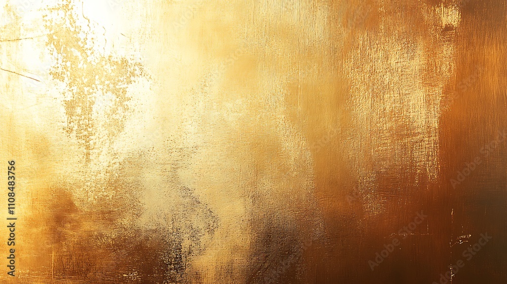 Obraz premium Luxurious Golden Textures and Glittering Spheres - Shimmering Metallic Background Collection