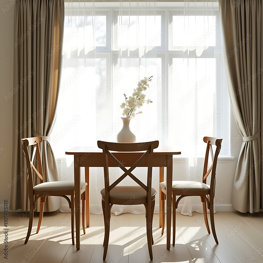 Fototapeta premium Creating a Serene Space Minimalist Decor Tips for a Clutter-Free Home