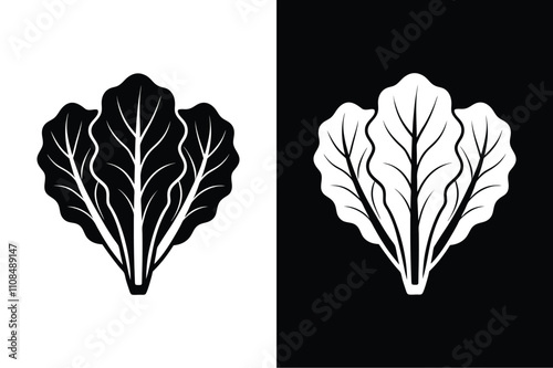 Fresh Bok Choy Vector Illustration. A Modern Flat Icon Design