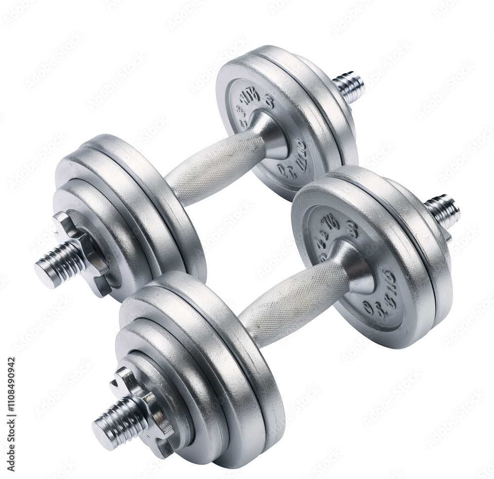 Pair of dumbell isolated on white background Pair of dumbell isolated on white background