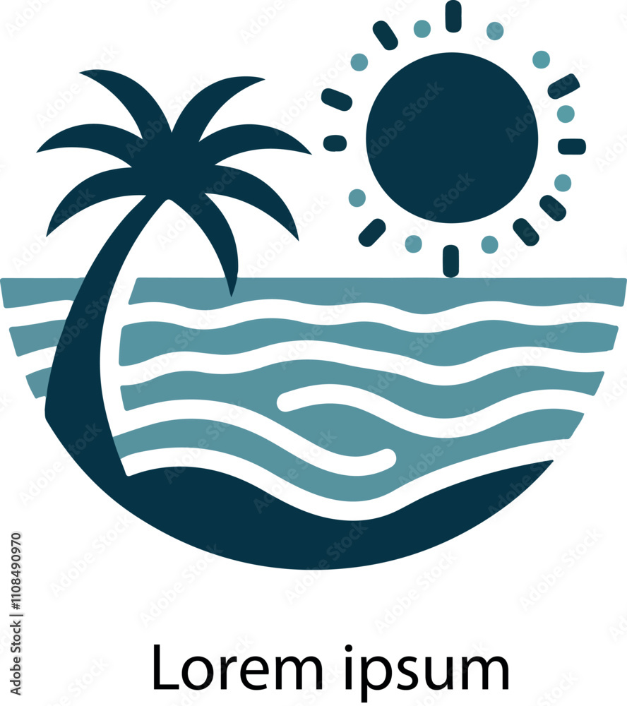 Obraz premium BEACH LOGO