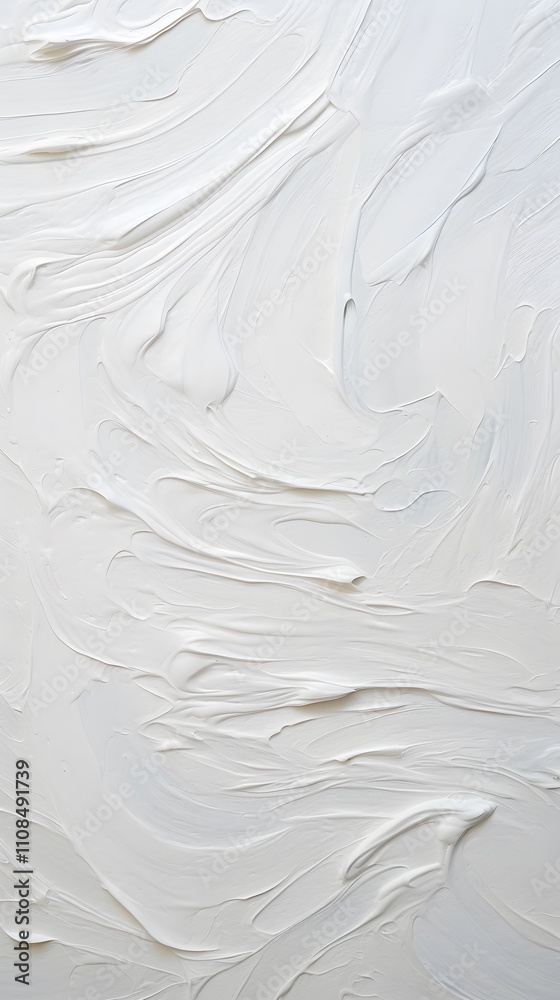 Obraz premium A smooth, textured surface of white material, resembling plaster or paint.
