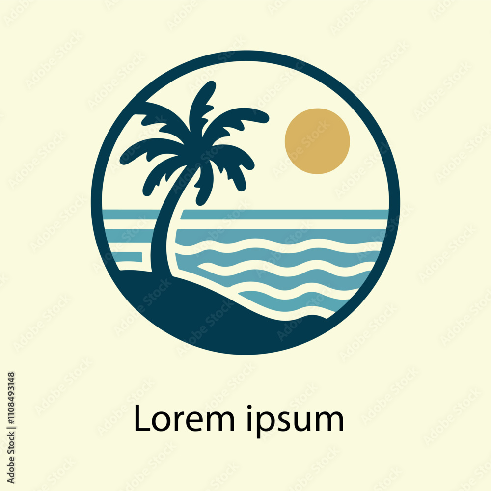 Obraz premium BEACH LOGO