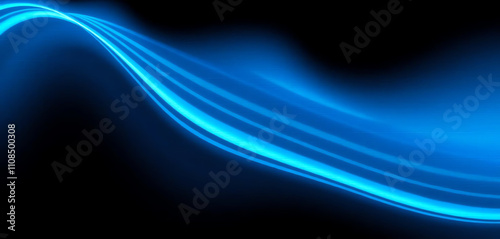 Abstract blue wave design with flowing lines and energy, perfect for a digital art wallpaper backdrop