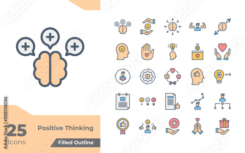 Positive Thinking Filled Outline