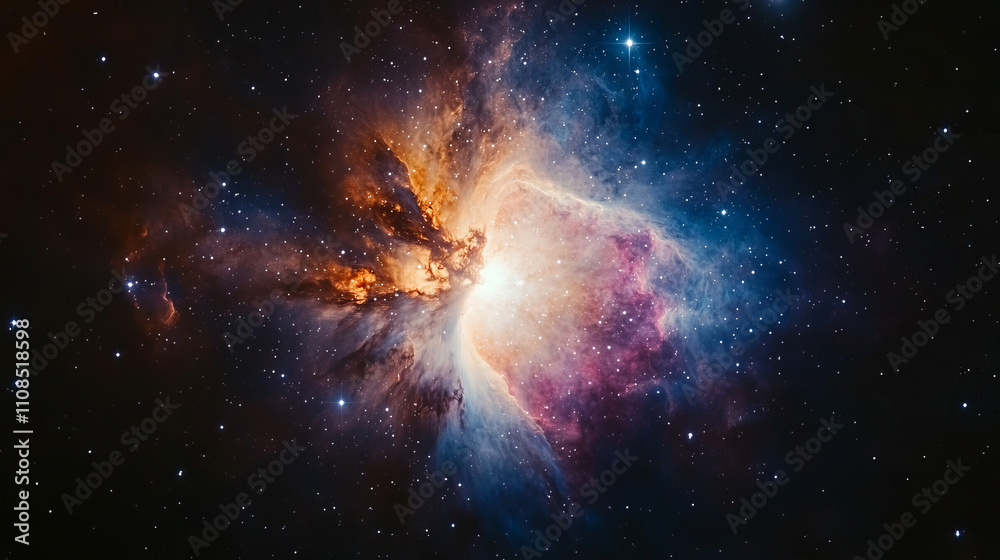 Fototapeta premium A Journey Through the Cosmos: Discover the Beauty of Colorful Nebulas