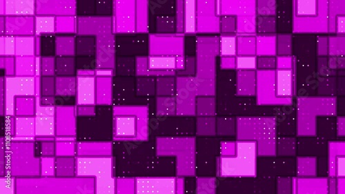 dark pink squares overlapping in abstract pattern. Suitable for background design, geometric concept, or modern art projects. Textured and dynamic