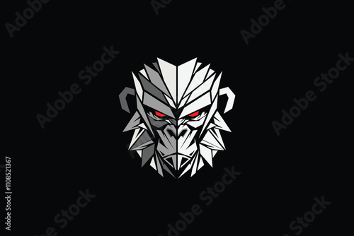 monkey head logo symbol photo