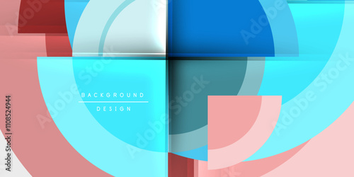 Target circle geometric abstract shapes. Vector Illustration For Wallpaper, Banner, Background, Card, Book Illustration, landing page
