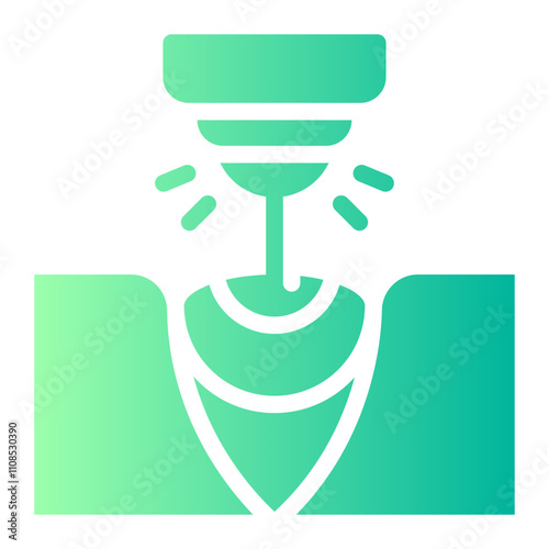 laser surgery gradient icon